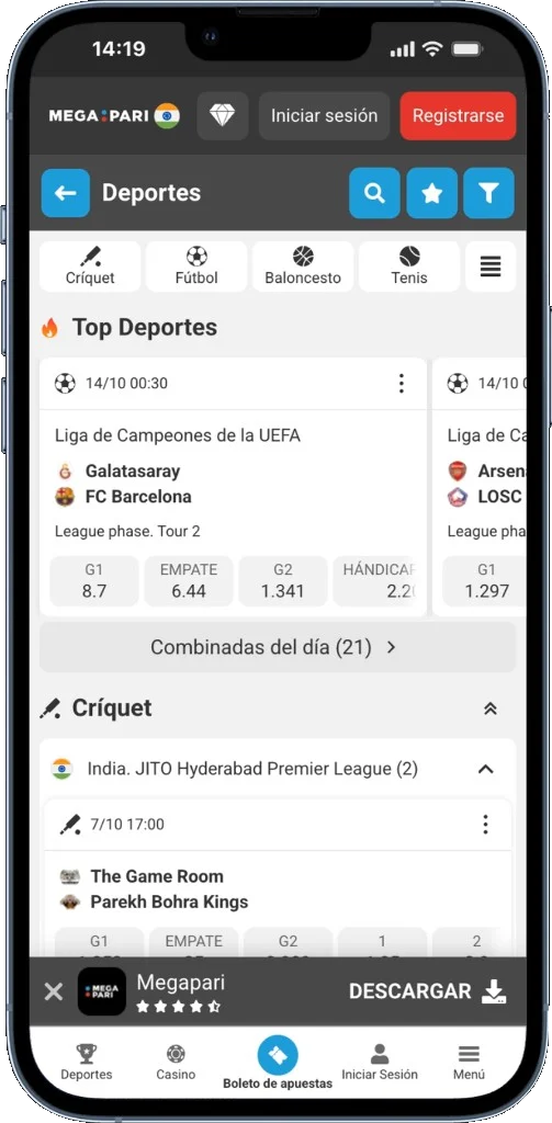 Megapari app – Apuestas deportivas