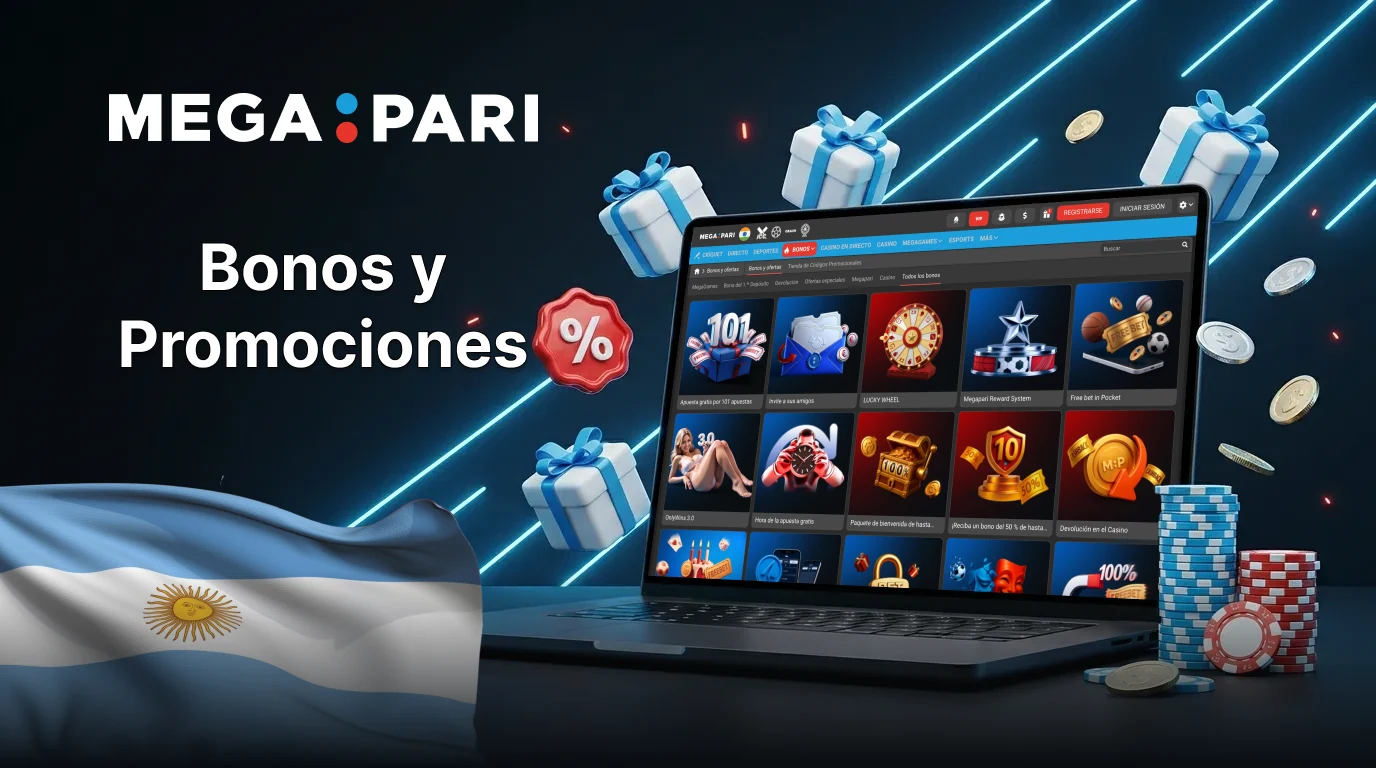 Megapari bonos y promociones en Argentina