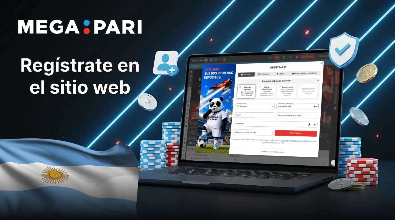 Megapari registro de cuenta en Argentina